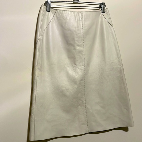 Kenneth Cole leather skirt - Picture 2 of 5